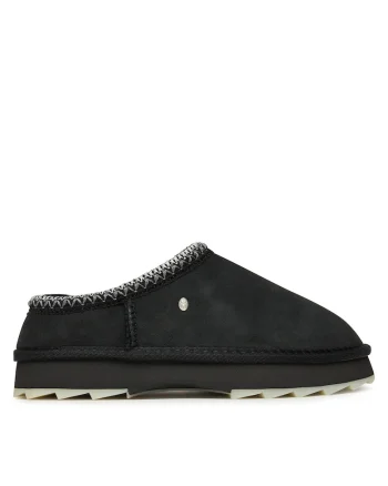 Ghete dama,  Blak Black Sharky Scuff, piele naturala, negru