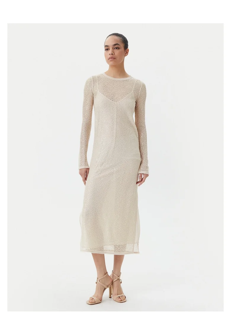 Rochie de cocktail dama  bej