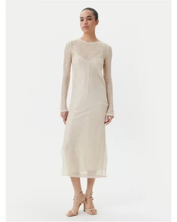 Rochie de cocktail dama  bej