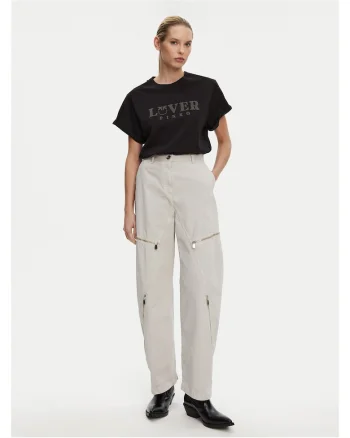 Pantaloni pentru dama,  gri, stofa