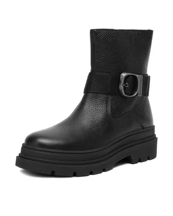 Botine dama CEO-WI45-VR-3400-02,  Piele naturala, Negru