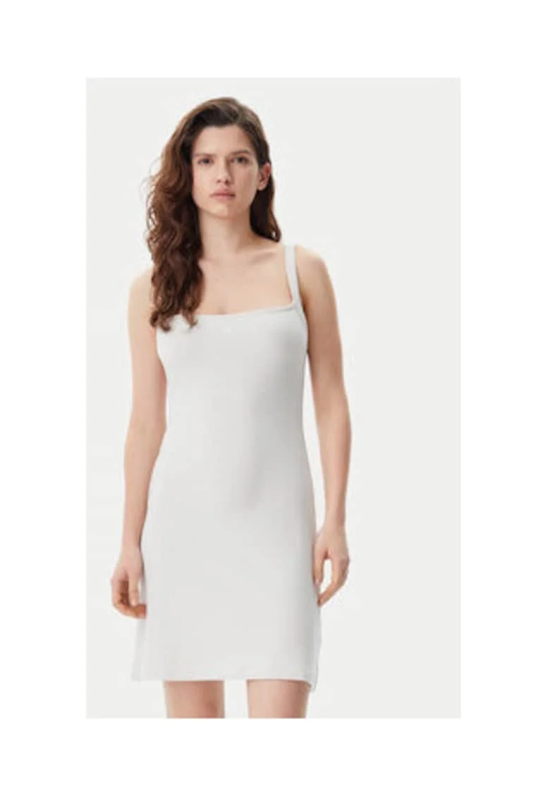 Rochie de vara,  gri, material sintetic,