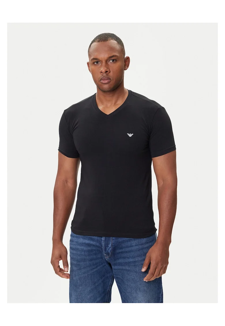 Tricou barbati  negru, bumbac