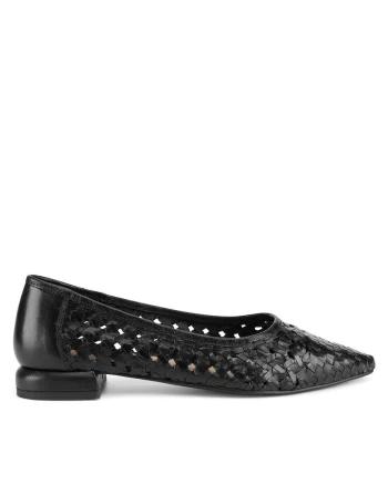 Balerini de dama  piele naturala, negru