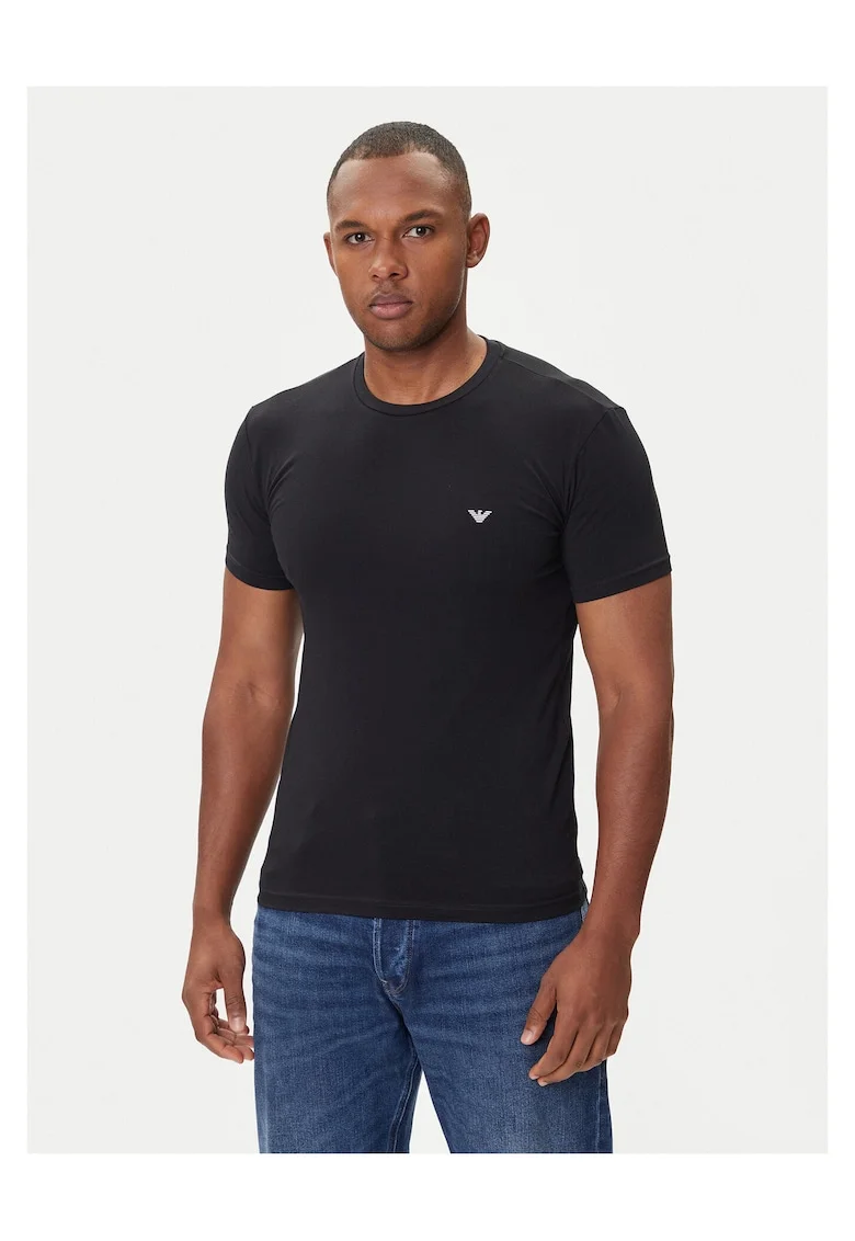Tricou barbati,  negru, din bumbac