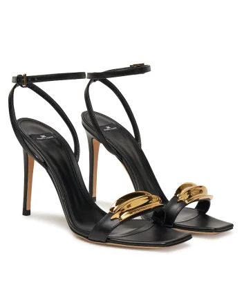 Sandale dama,  Bero 110, piele naturala, SA-45L-52E2, Negru
