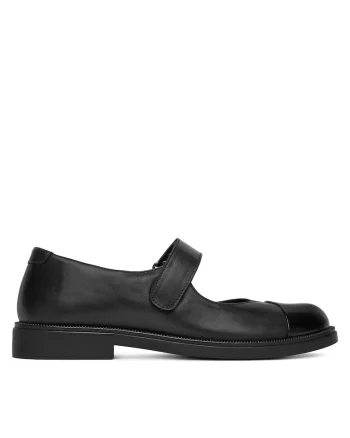 Pantofi dama din piele naturala,  Negru, Negru