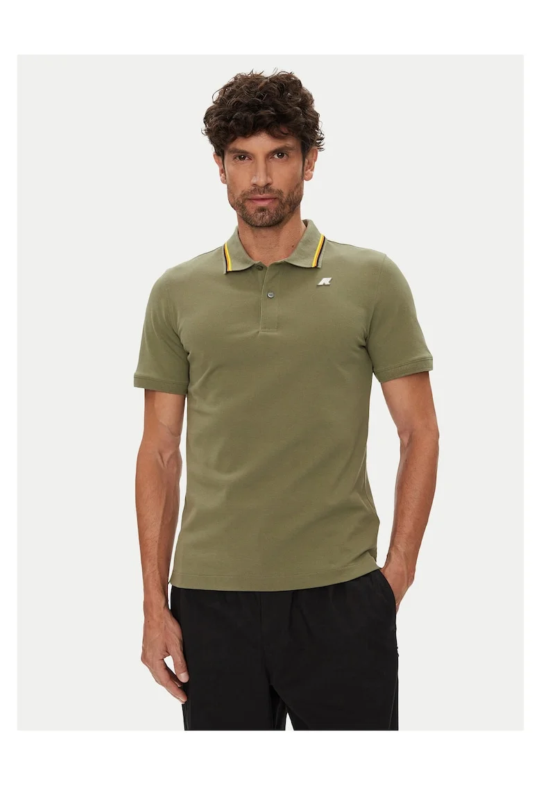Tricou barbati  verde, bumbac