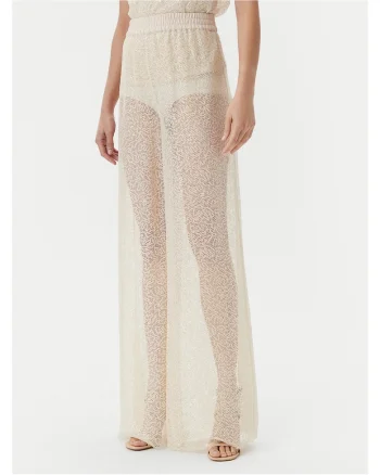 Pantaloni Palazzo pentru dama  bej
