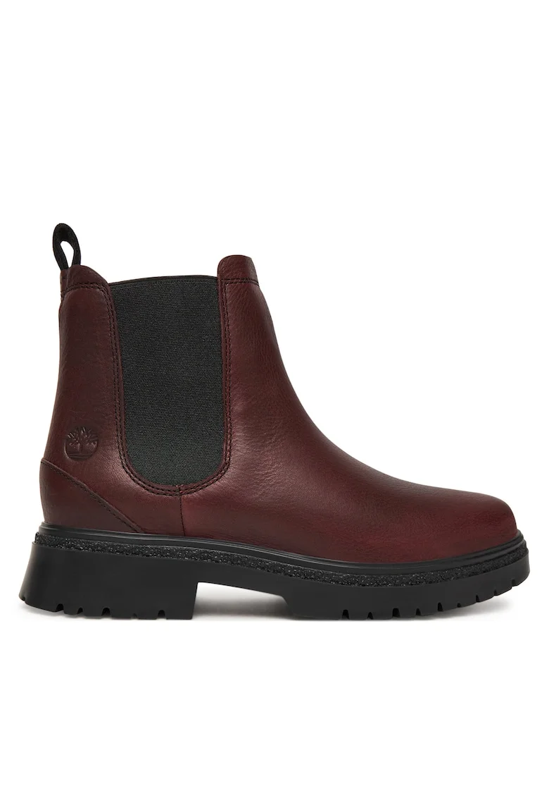 Botine dama  TB0A4, rosu, piele naturala,