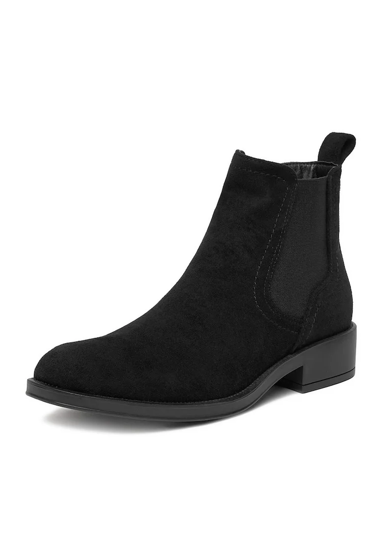 Botine dama CEO-13556-T06,  Textil, Negru