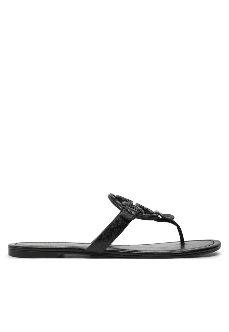 Slapi dama,  piele naturala, negri,