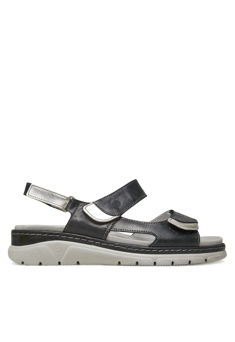 Sandale dama  710065-01, negre, piele naturala