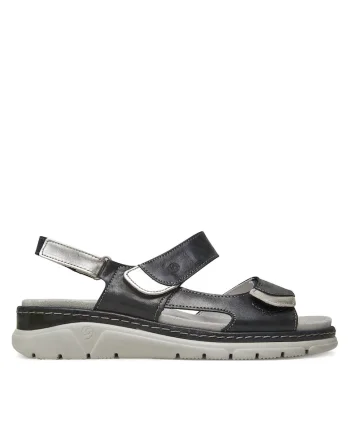 Sandale dama  710065-01, negre, piele naturala
