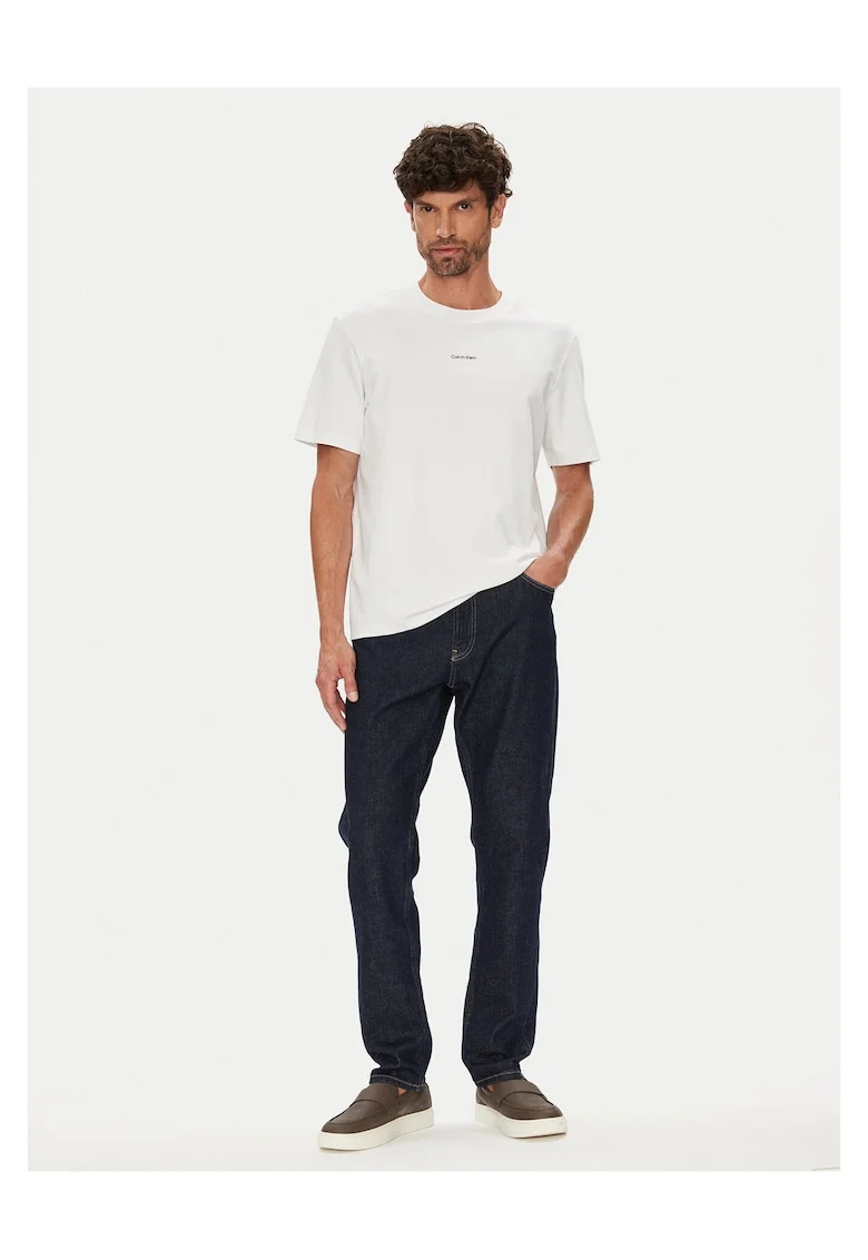 Tricou barbat  alb, bumbac