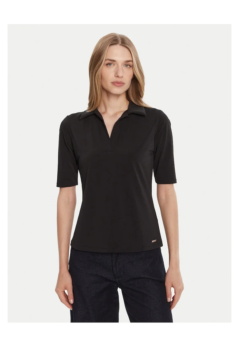 Tricou polo dama,  Negru