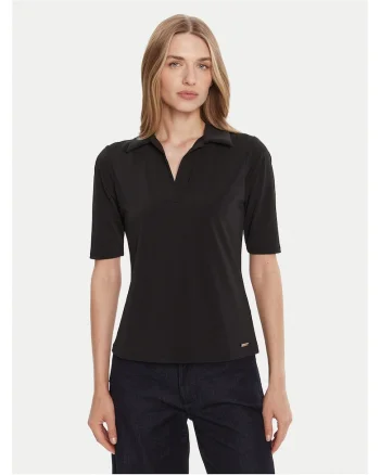 Tricou polo dama,  Negru