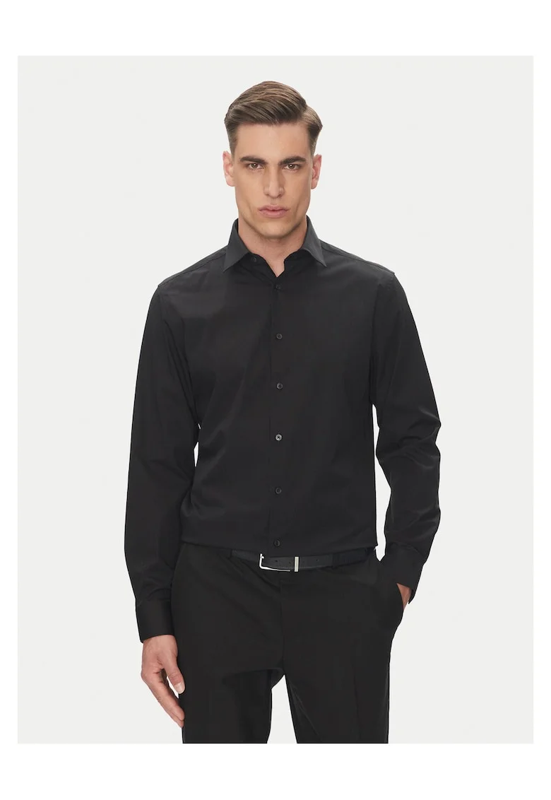 Camasa barbati  negru, bumbac