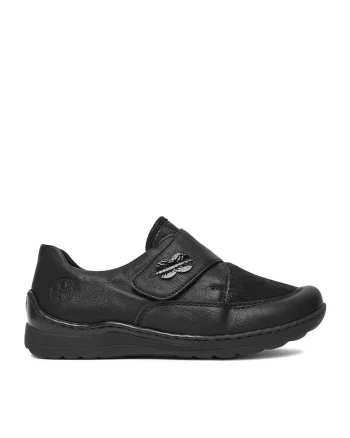 Pantofi dama 48954-00,  Textil, Negru