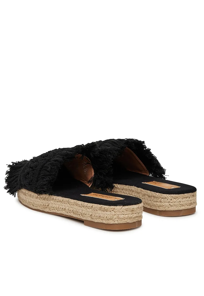 Slapi dama  negre, textil