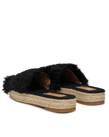Slapi dama  negre, textil