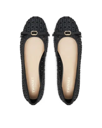 Balerini dama,  piele ecologica, negru