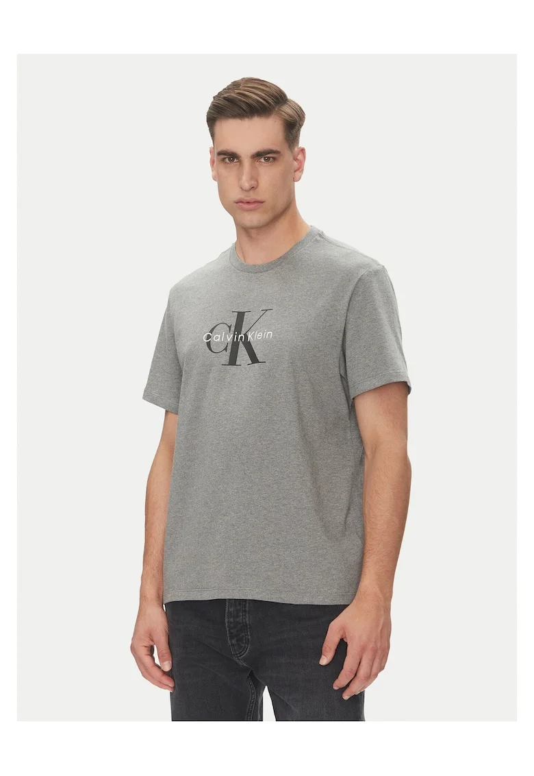 Tricou barbati  gri, din bumbac