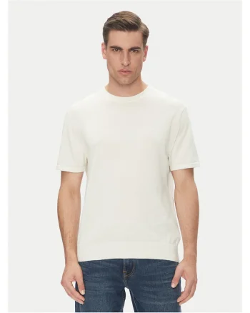Tricou barbatesc  ecru, bumbac