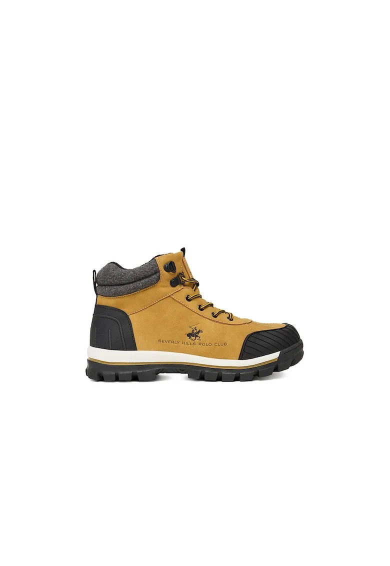 Ghete unisex copii,  maro, textil
