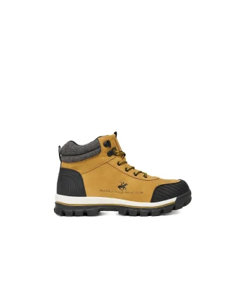Ghete unisex copii,  maro, textil