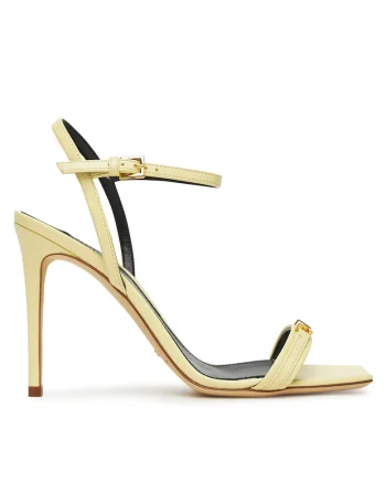 Sandale dama,  Lemonade DC7, piele naturala, galben
