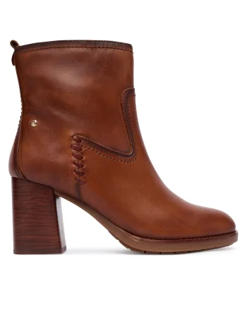 Botine dama  piele naturala, maro