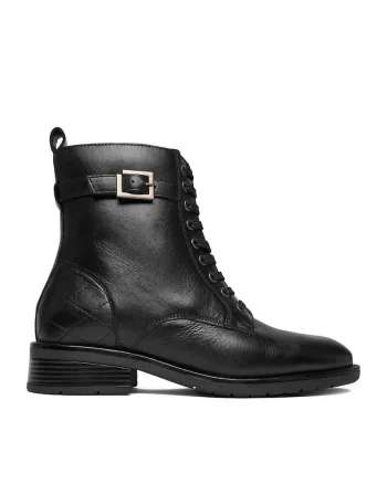 Botine dama piele naturala  negru, Negru