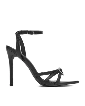 Sandale dama  model SWEETIE, Negru, Piele ecologica