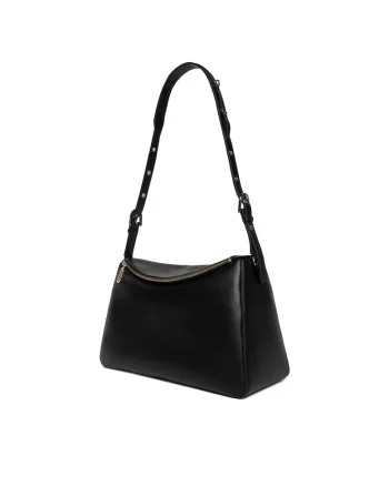 Geanta dama  Black City, piele ecologica, 2002303351, neagra