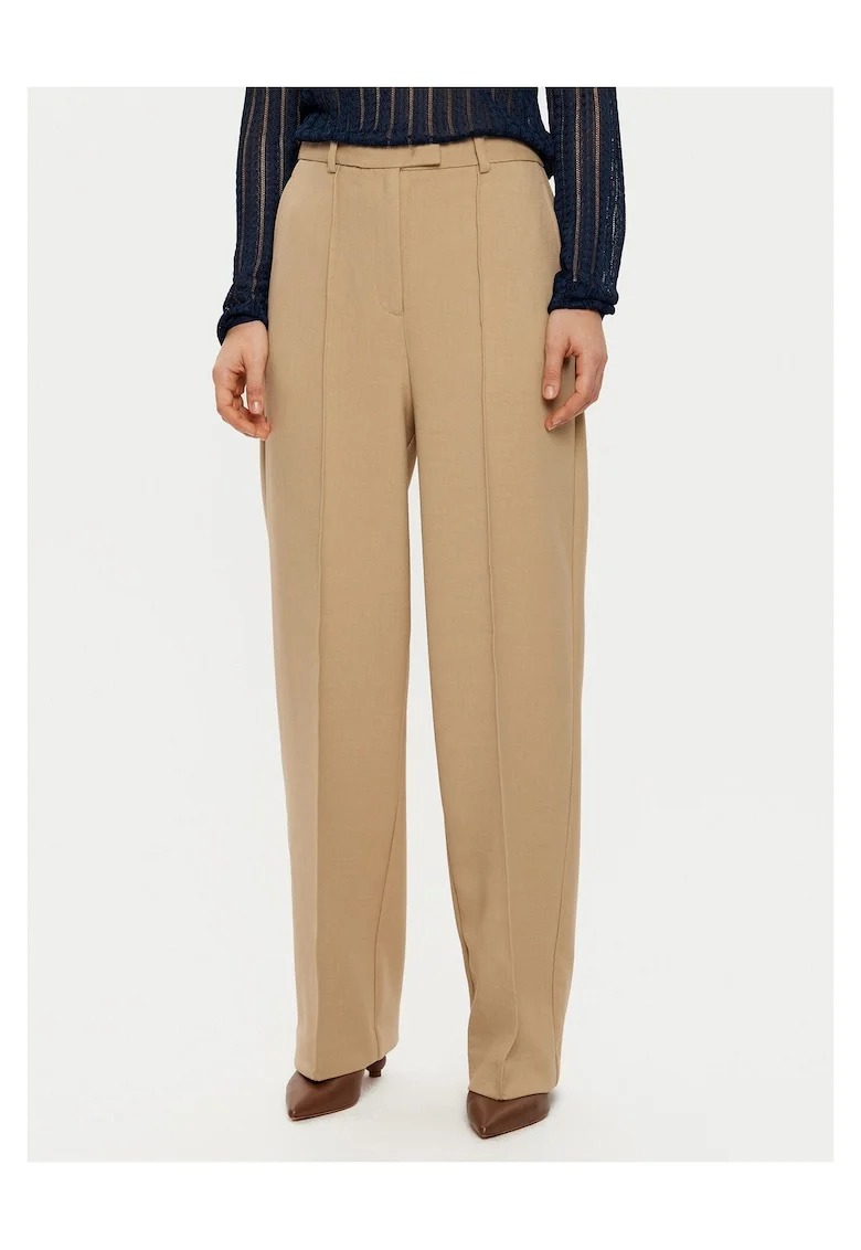 Pantaloni pentru dama  bej, model elegant