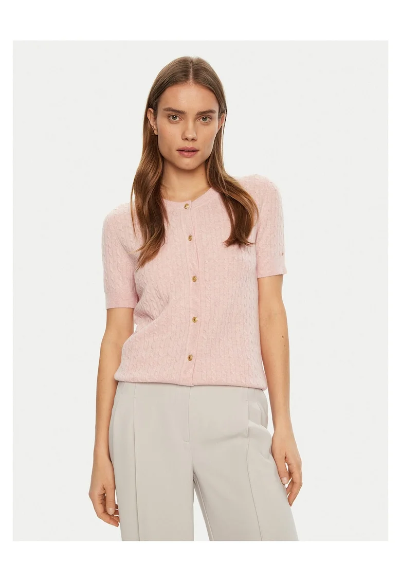 Cardigan dama  roz, pulover