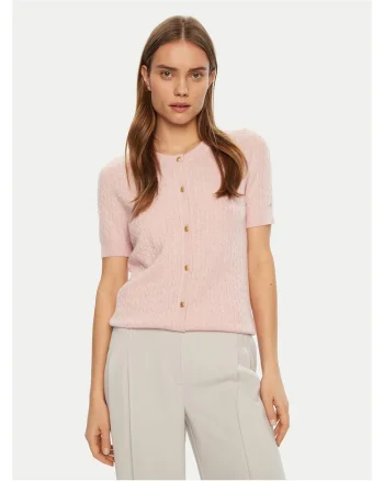 Cardigan dama  roz, pulover