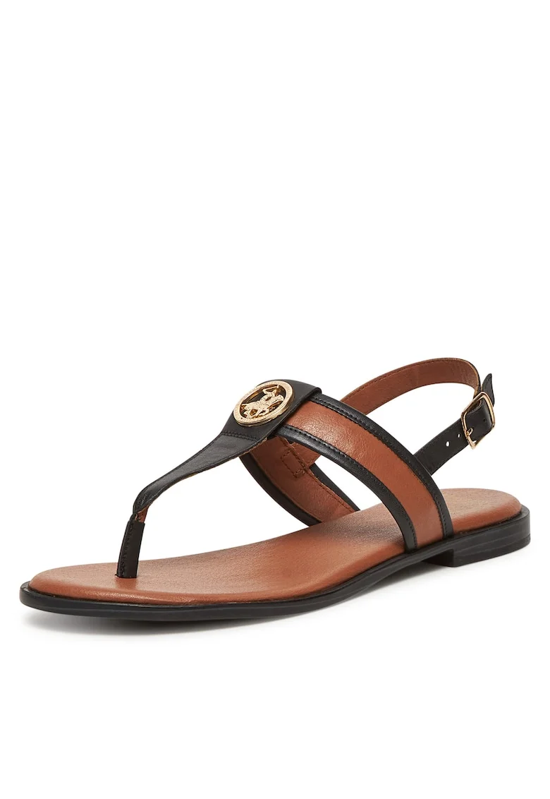 Sandale dama,  piele naturala, maro