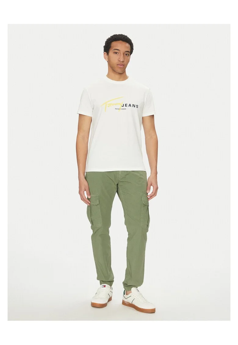 Pantaloni de barbati  verde, bumbac