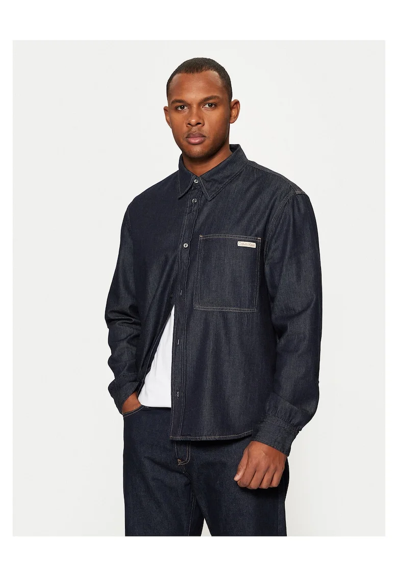Camasa barbati  bleumarin, denim