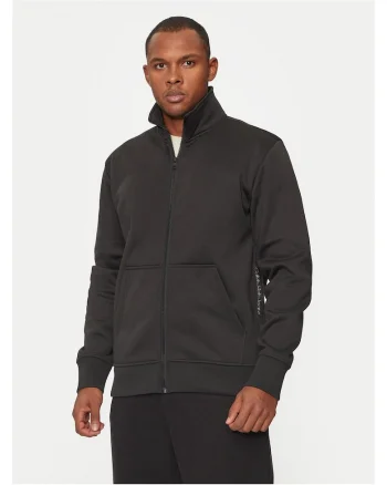 Hanorac barbati  negru, model cu fermoar
