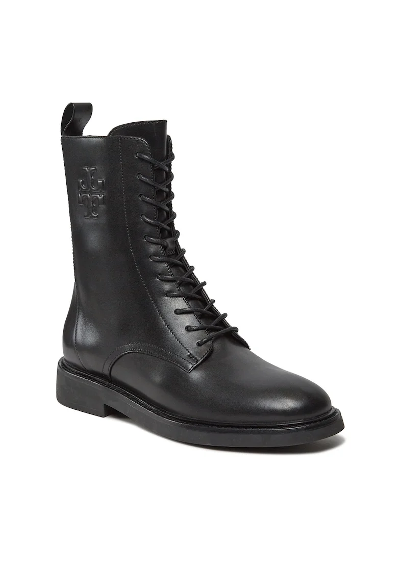Ghete dama 006,  Piele naturala, Negru,
