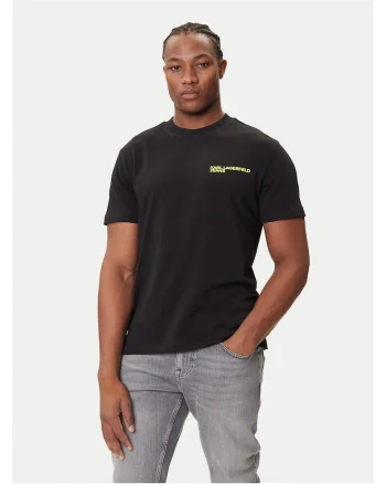 Tricou barbati  negru/galben, bumbac