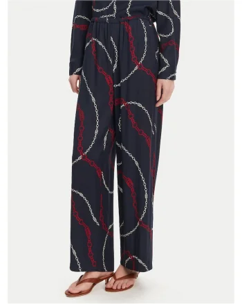 Pantaloni largi pentru dama,  bleumarin