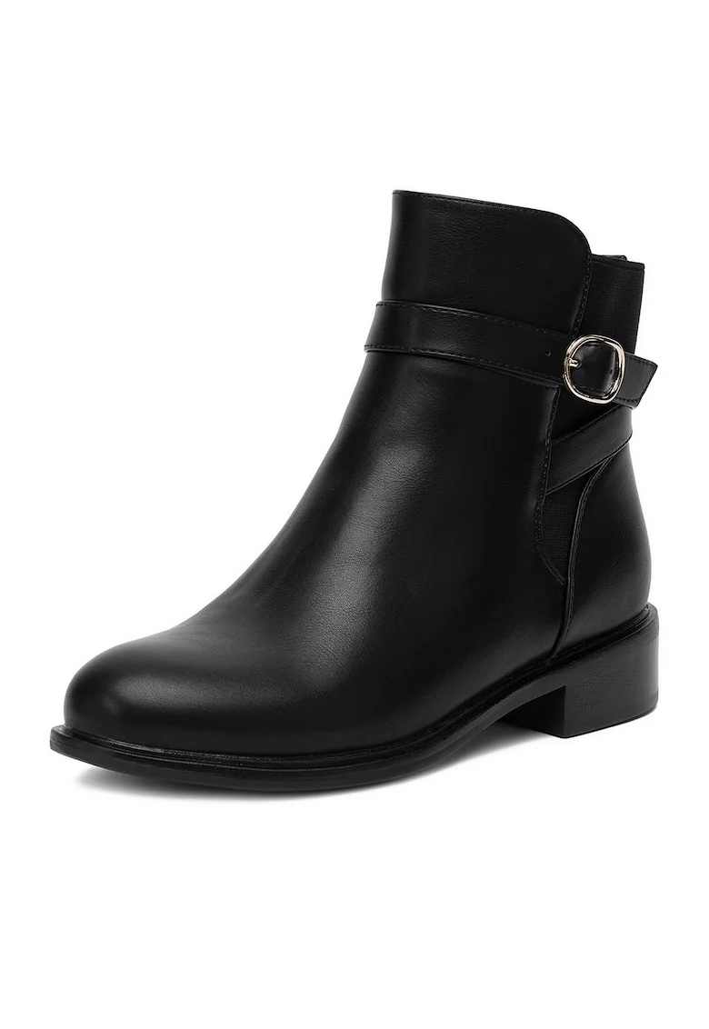 Botine dama HX20207-287,  Textil, Negru