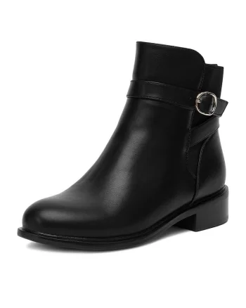 Botine dama HX20207-287,  Textil, Negru