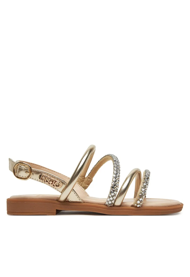 Sandale copii  piele ecologica, model Platinum, pentru fete, auriu