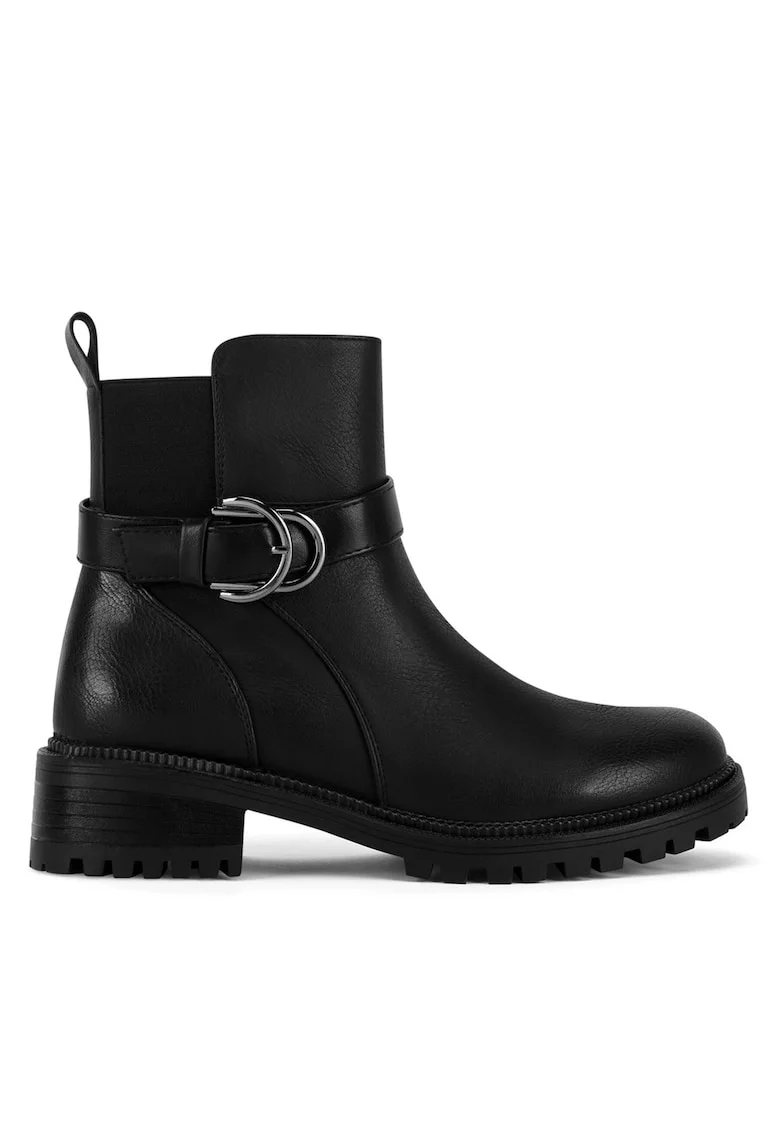 Botine dama WS5600-19,  Textil, Negru