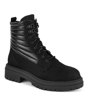 Ghete dama  piele naturala, negru,